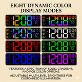 The Lumina Ambient LED Clock | Digital Wall Clock & Modern Lighting - The Decor Script