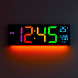 The Lumina Ambient LED Clock | Digital Wall Clock & Modern Lighting - The Decor Script