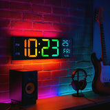 The Lumina Ambient LED Clock | Digital Wall Clock & Modern Lighting - The Decor Script