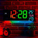 The Lumina Ambient LED Clock | Digital Wall Clock & Modern Lighting - The Decor Script